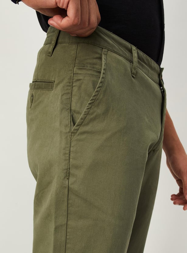 Men Slim Fit Stretch Chinos