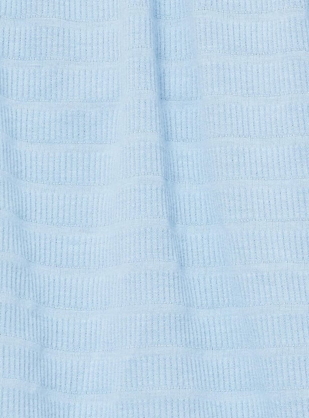 Women Smocked Hem Casual Top
