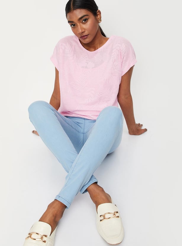 Women Jacquard Knit Top