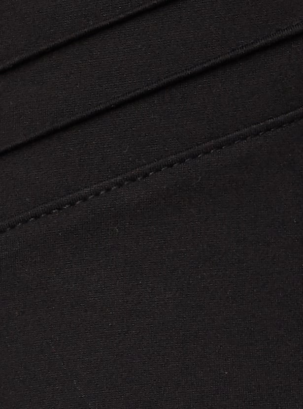 Women Pleated Pointe Knit Stretch Trousers