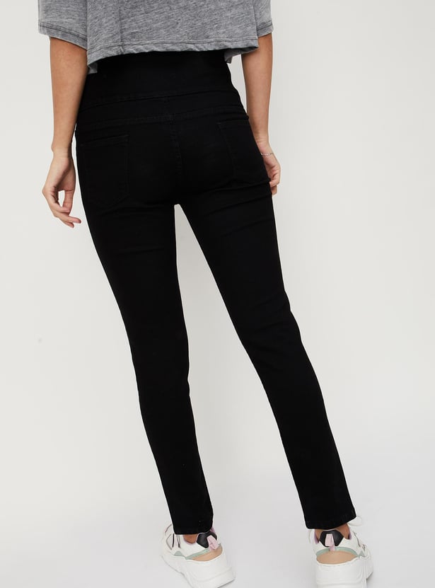 Women Triple Button Skinny Fit Jeans