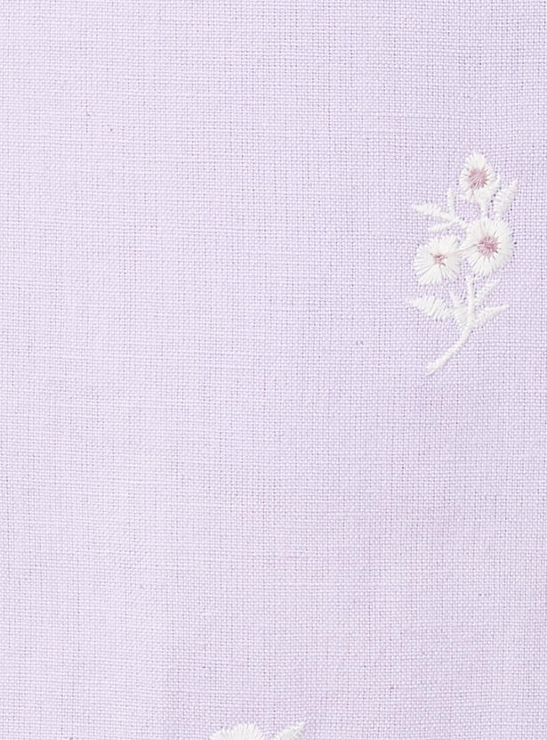 Women Embroidered Culottes with Pockets