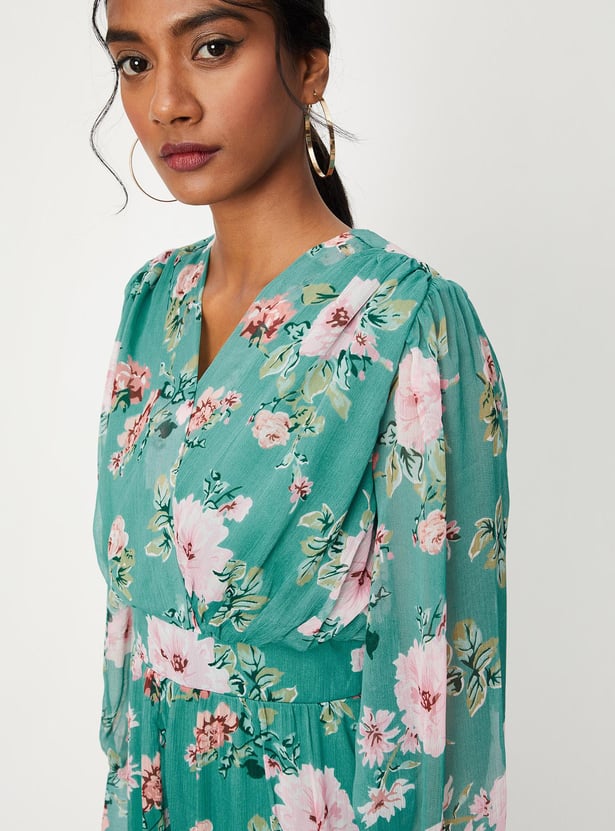 Women Floral Printed A-line Dress