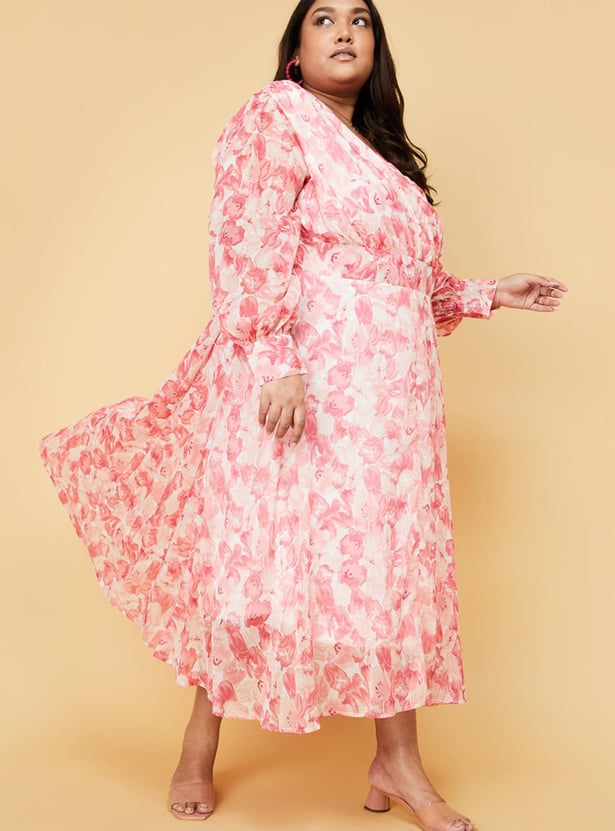 Women Floral Printed A-line Dress