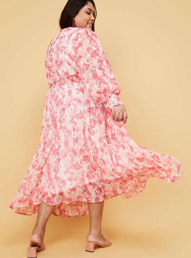 Women Floral Printed A-line Dress