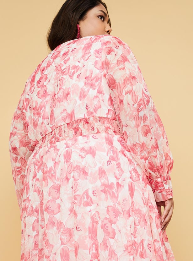 Women Floral Printed A-line Dress