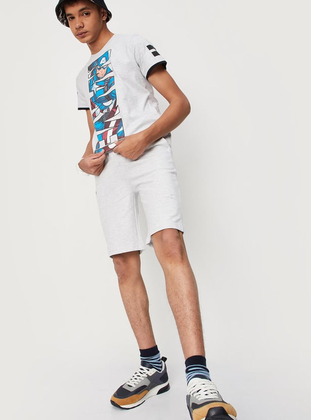 Boys Printed Knit Shorts
