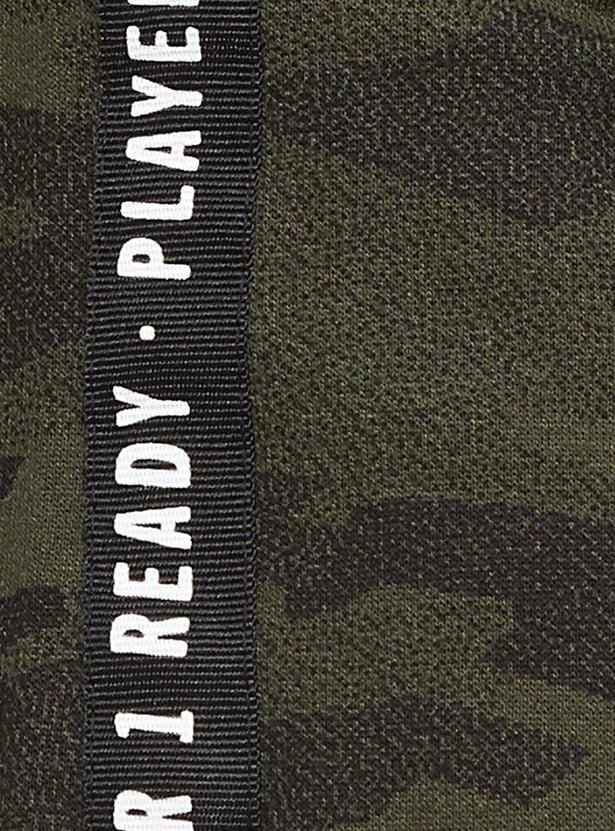 Boys Camouflage Printed Knit Shorts