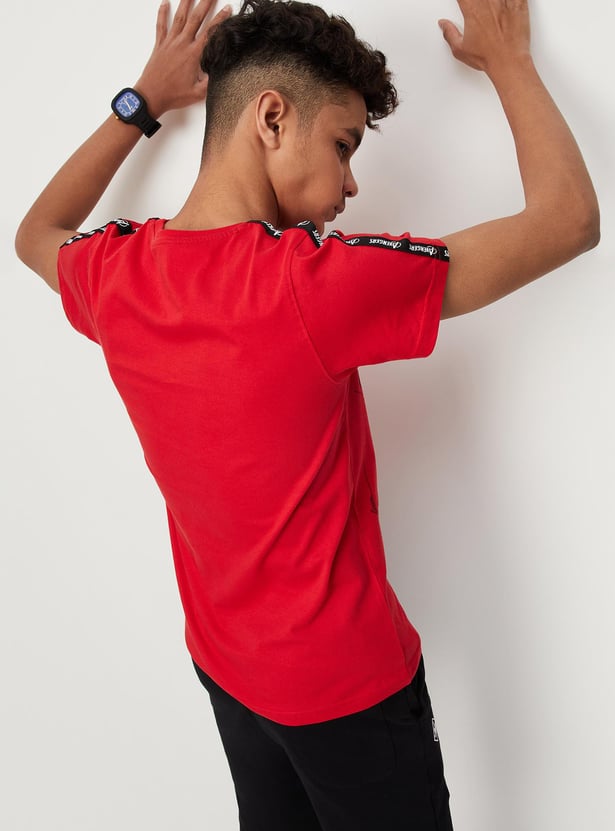 Boys Iron Man Printed Knit T-shirt