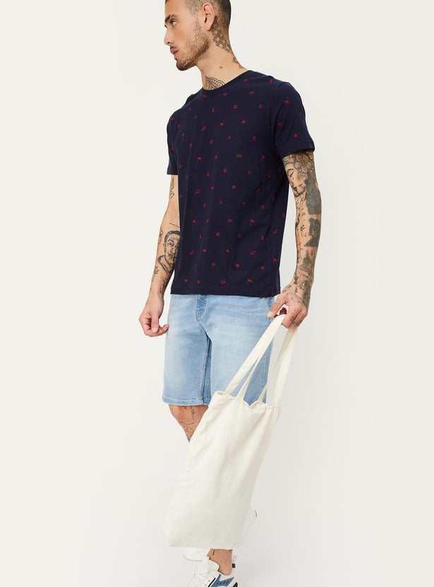 Men Slim Fit Printed T-shirt