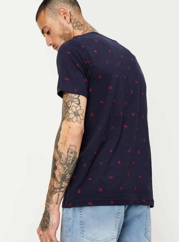 Men Slim Fit Printed T-shirt