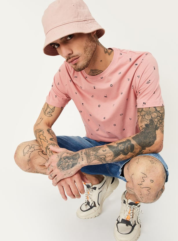Men Slim Fit Printed T-shirt