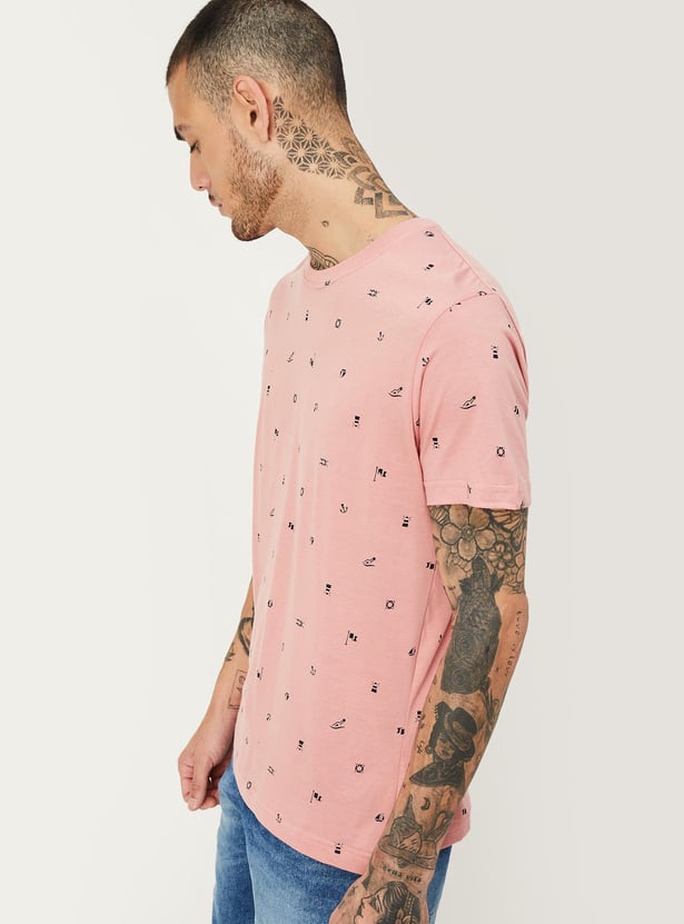 Men Slim Fit Printed T-shirt