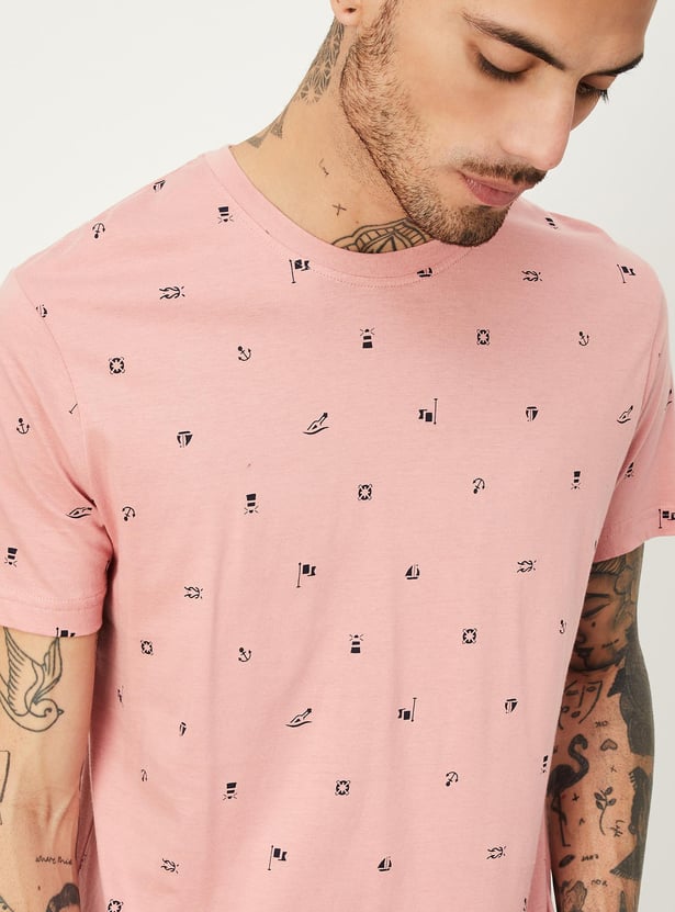 Men Slim Fit Printed T-shirt