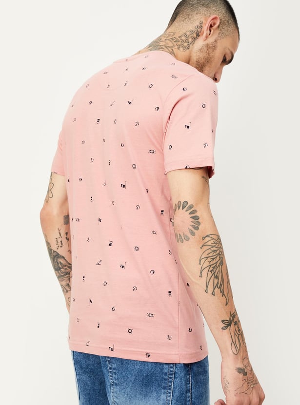 Men Slim Fit Printed T-shirt