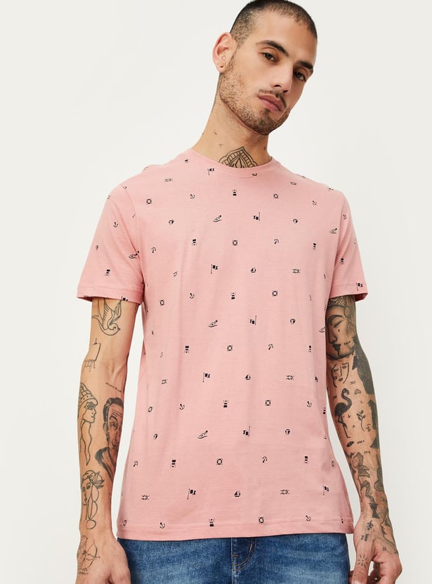 Men Slim Fit Printed T-shirt