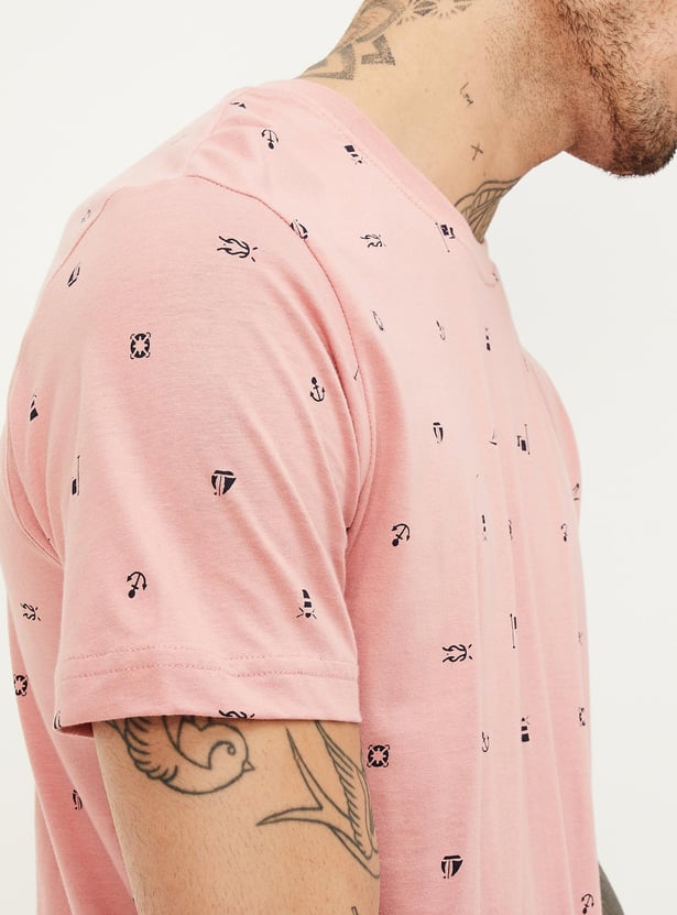 Men Slim Fit Printed T-shirt