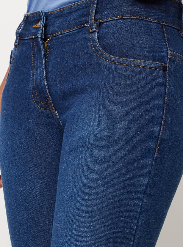Girls Washed Slim Fit Jeans