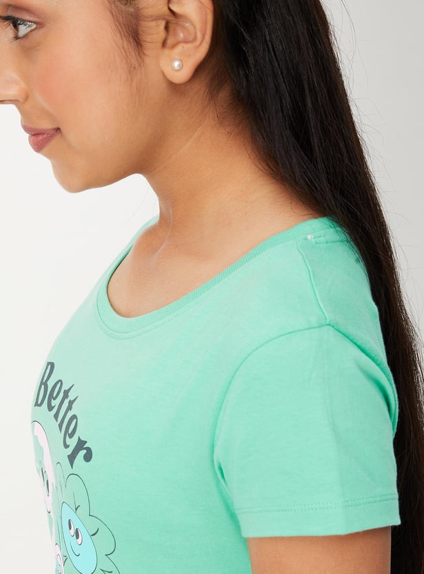 Girls Graphic Knit T-shirt