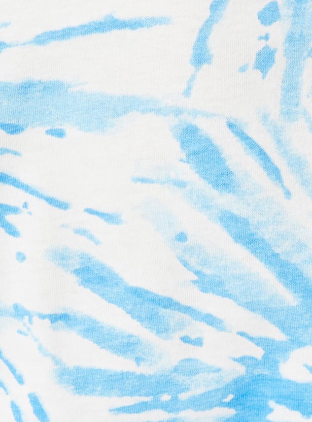 Girls Tie & Dye Cut-Out T-shirt