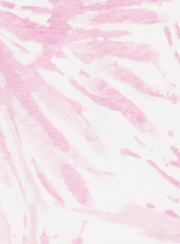 Girls Tie & Dye Cut-Out T-shirt