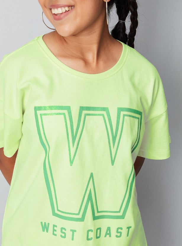Girls Knit Graphic T-shirt