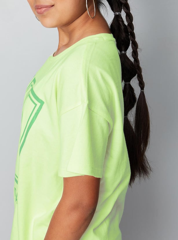 Girls Knit Graphic T-shirt