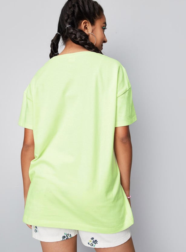 Girls Knit Graphic T-shirt