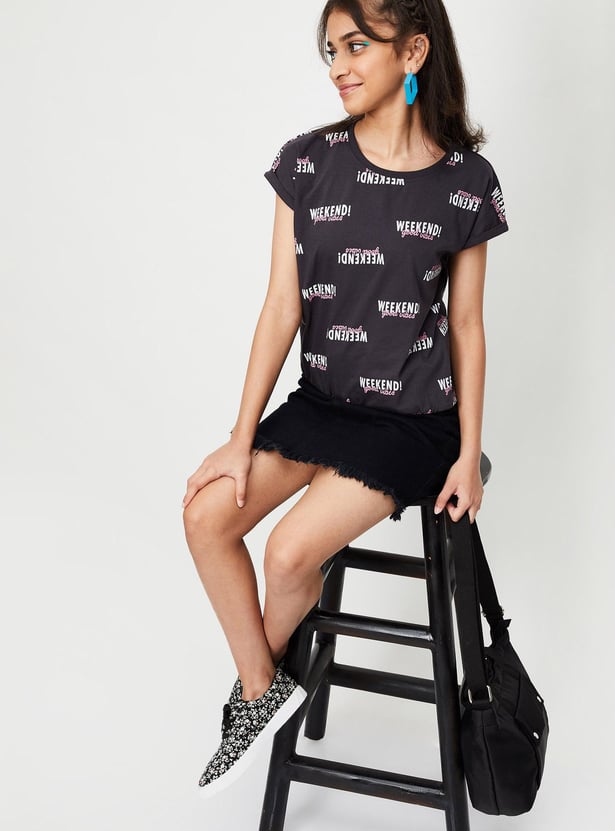 Girls Short Sleeve Graphic T-shirt