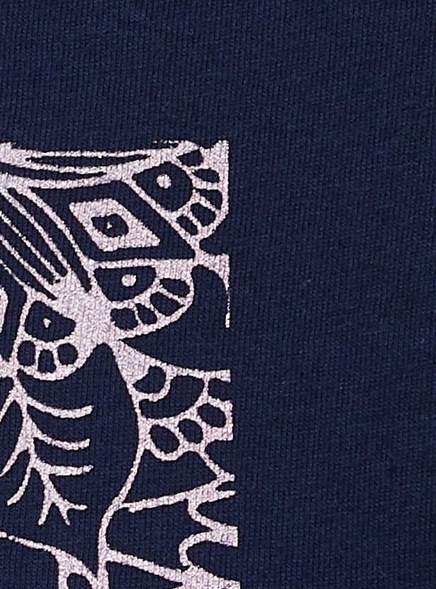 Women Round Neck Graphic T-shirt