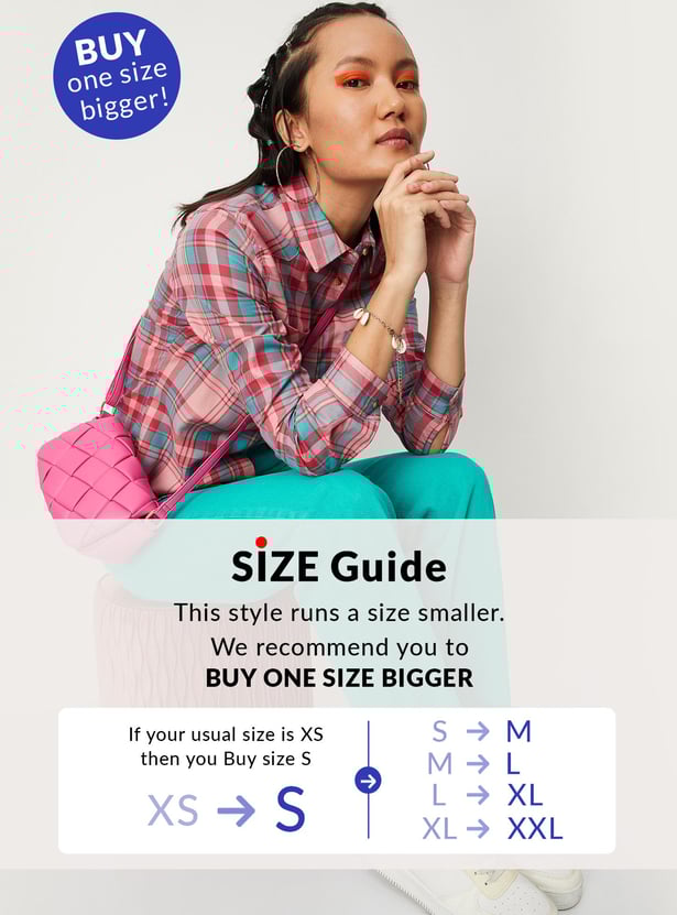 Women Checked Yarn Dyed Shirt