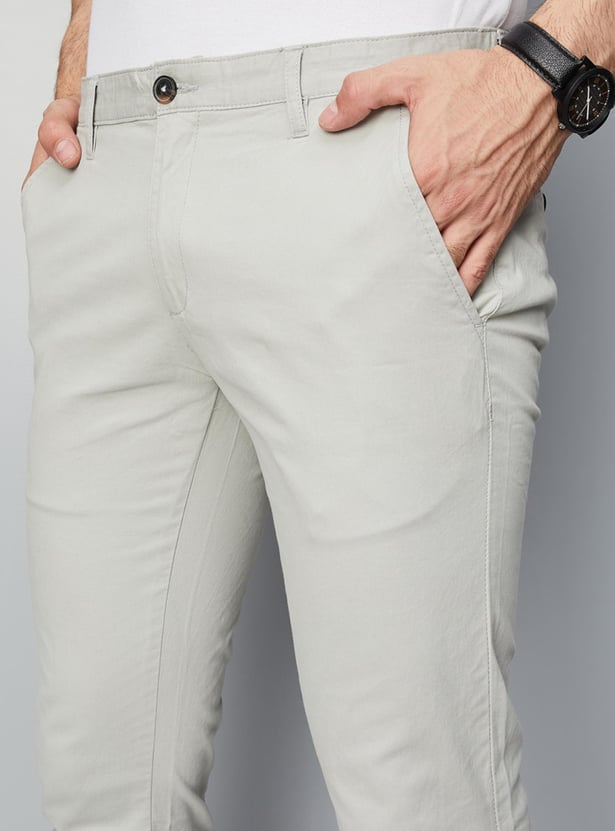 Men Slim Fit Stretch Chinos