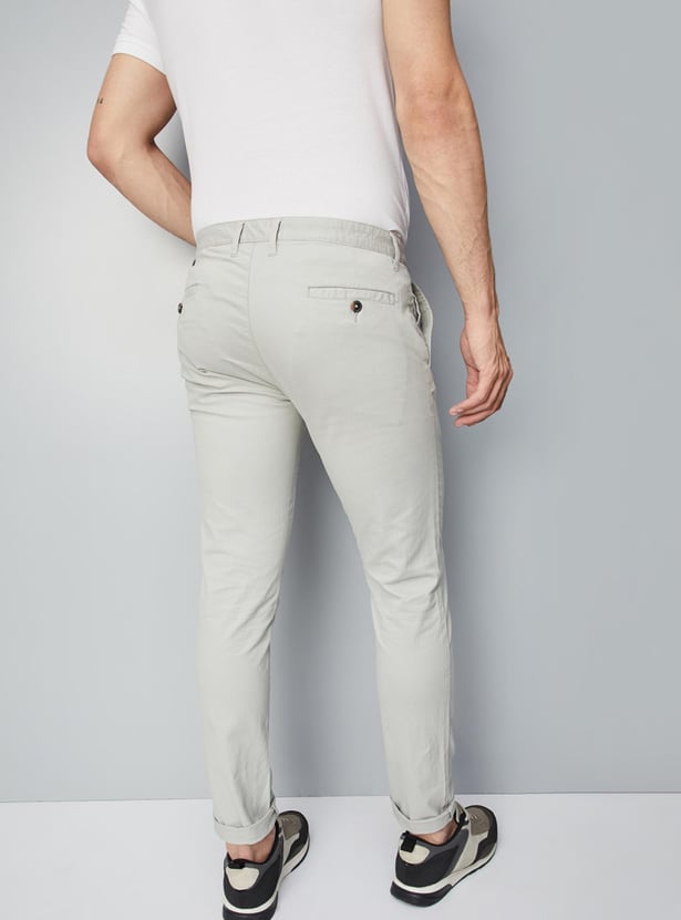 Men Slim Fit Stretch Chinos