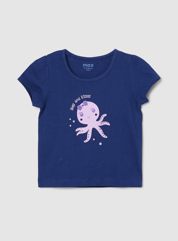 Girls Knit Graphic T-shirt