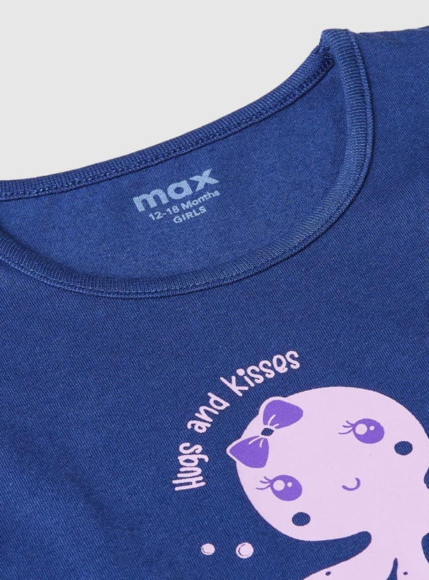 Girls Knit Graphic T-shirt