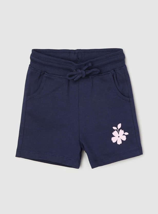 Girls Printed Shorts Set