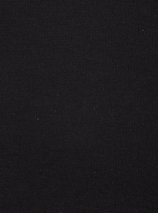 Women Solid Knit Crop Trousers