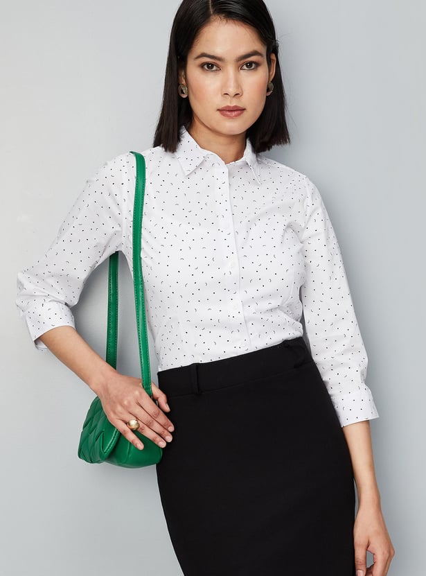 Women Printed Formal Shirt