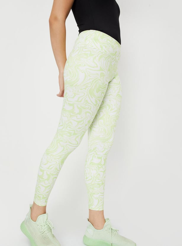 Women Marble Printed Tights