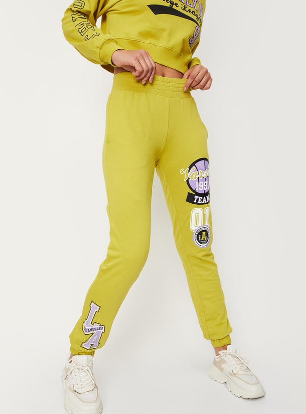 Women Graphic Printed Slim Fit Joggers