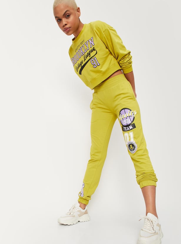Women Graphic Printed Slim Fit Joggers