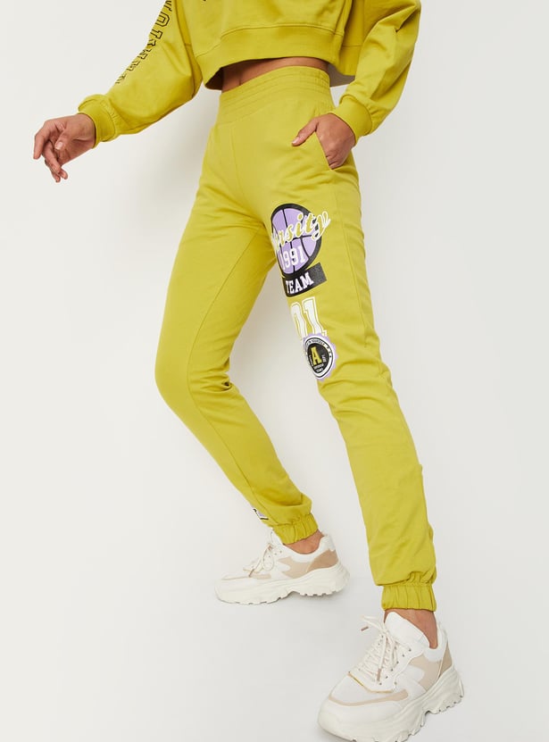 Women Graphic Printed Slim Fit Joggers