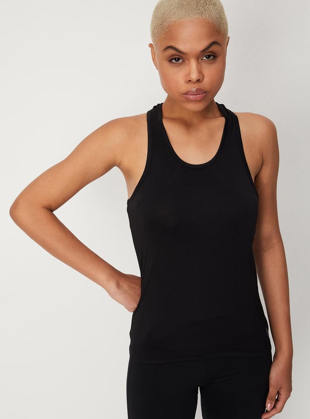 Women Marble Printed Layered Top
