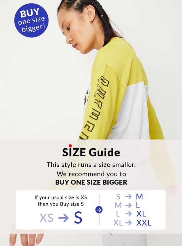 Women Typographic Printed Full Sleeves T-shirt