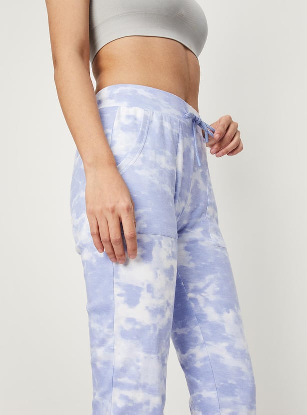 Women Tie & Dye Drawstring Trackpants