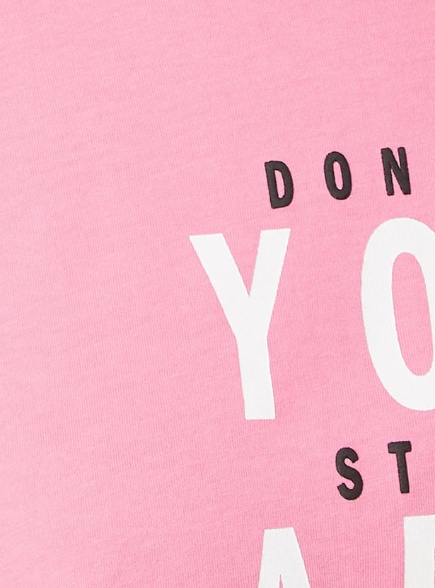 Women Embroidered Ribbed Hem T-shirt