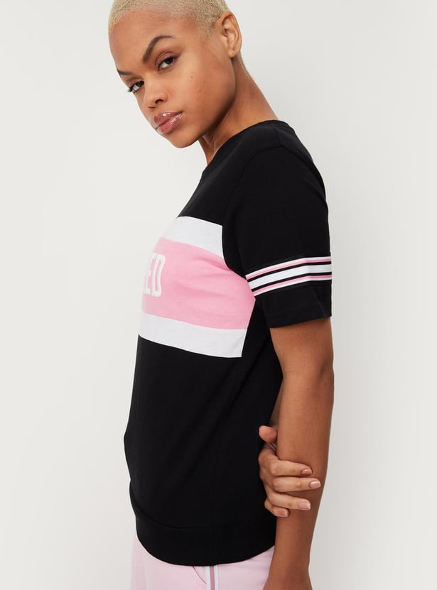 Women Empowered Printed Crop T-shirt
