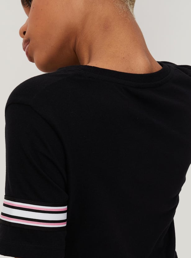 Women Empowered Printed Crop T-shirt