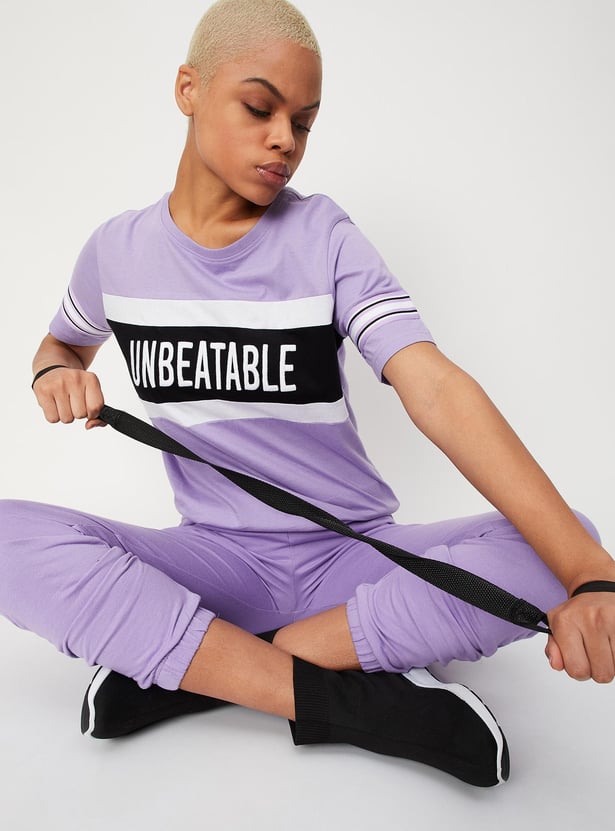 Women Empowered Printed Crop T-shirt