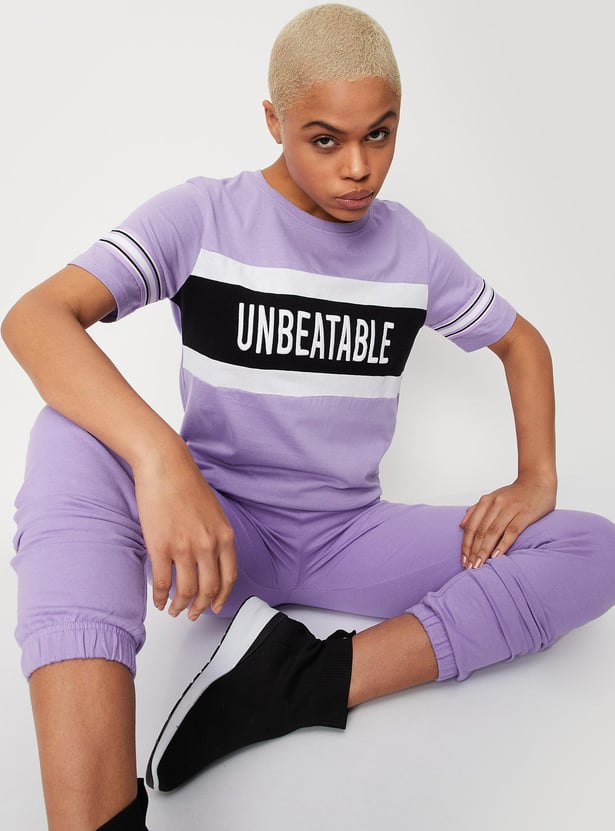 Women Empowered Printed Crop T-shirt